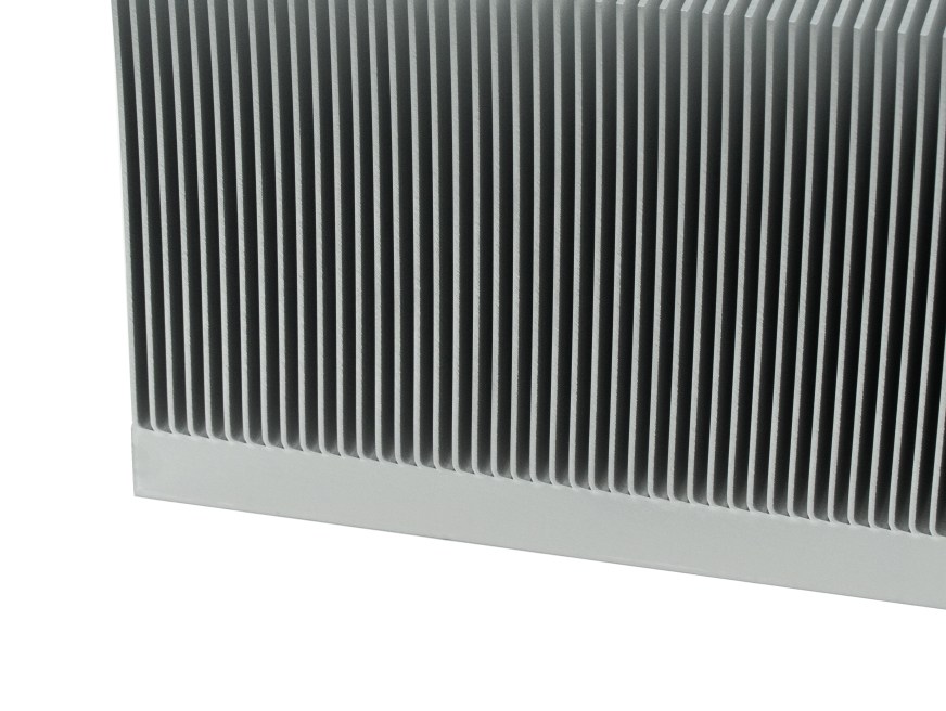 folded fin aluminum heat sink for compact electronics cooling