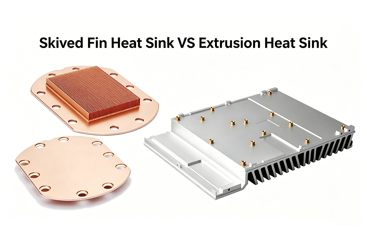 What is the Difference Between Skived and Extruded Heat Sinks?