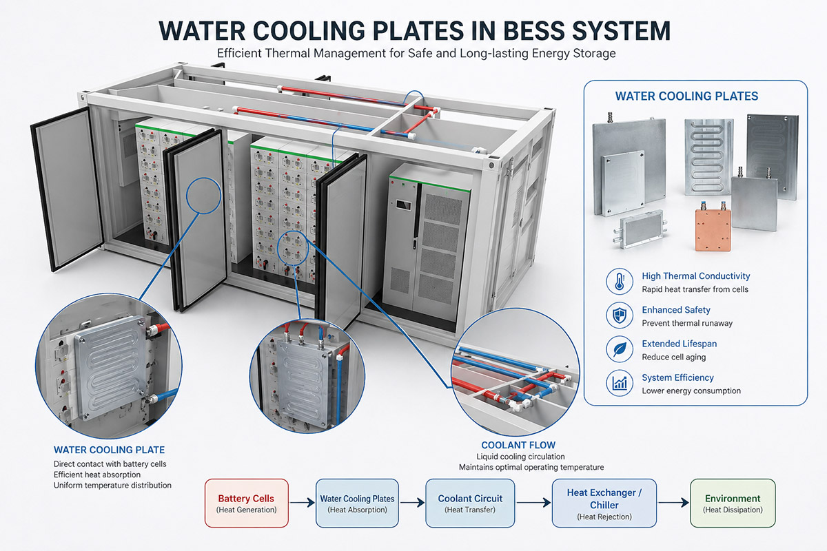 How Water Cold Plates Reshape the Competitiveness of Commercial & Industrial BESS Systems