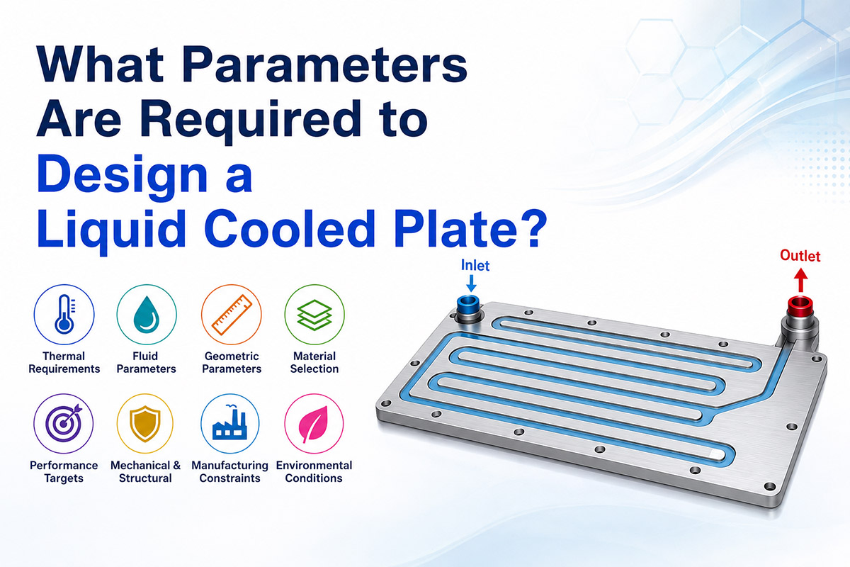 What Parameters Are Required to Design a Liquid Cooled Plate?