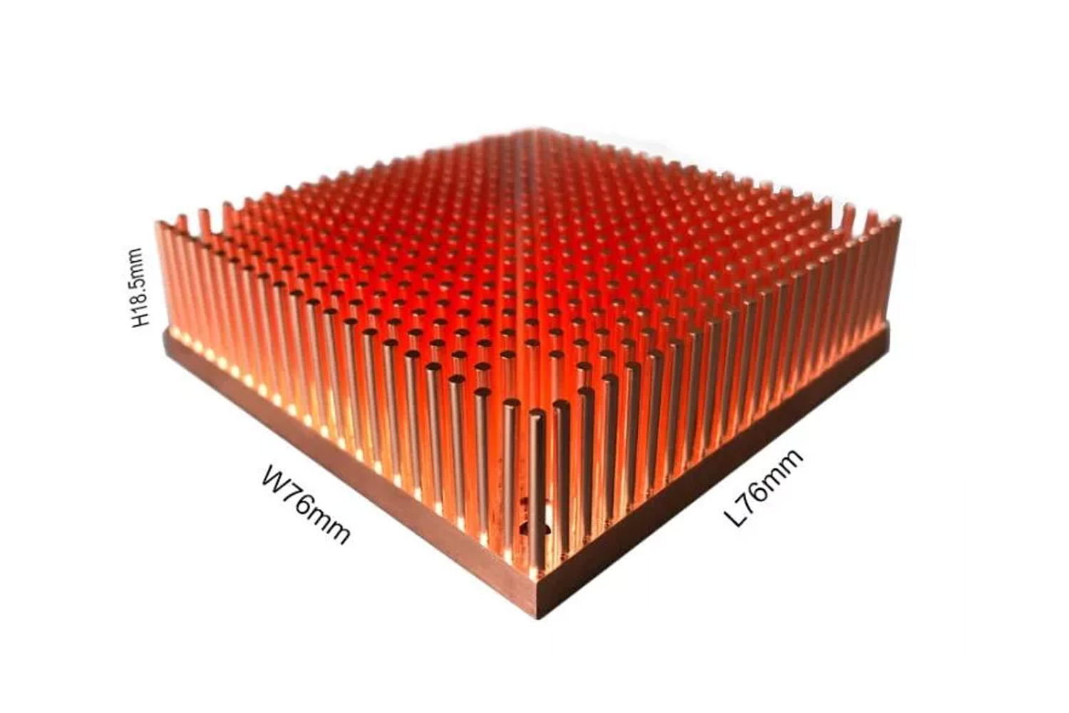 Cold Forging Copper Pin Fin Heat Sink​