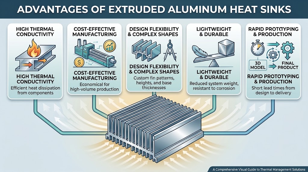 What Are the Advantages of Extruded Aluminum Heatsink?