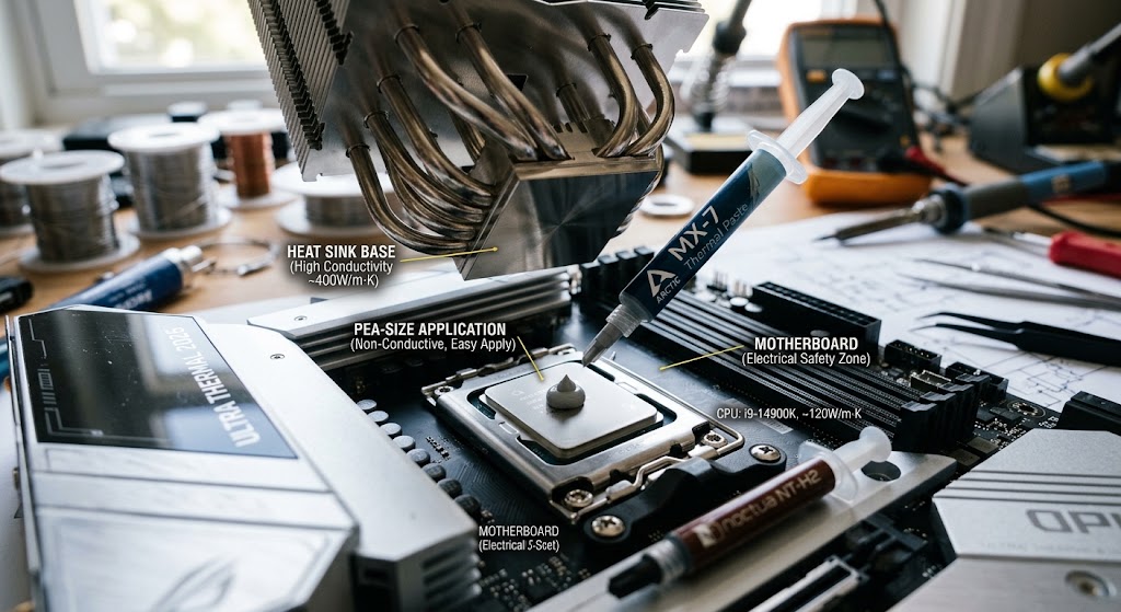 What is the best thermal paste for a heat sink?