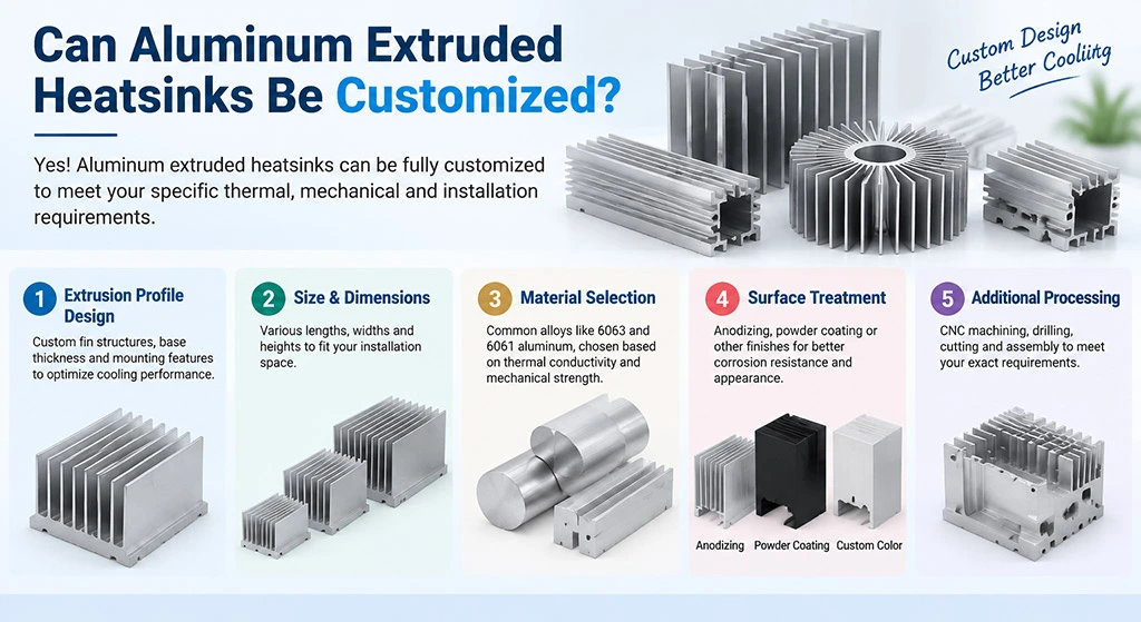 Can Aluminum Extruded Heatsinks Be Customized?