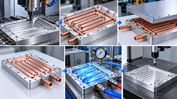 How Are Tube Liquid Cold Plates Manufactured? CNC Machining, Copper Tube Embedding & Quality Control