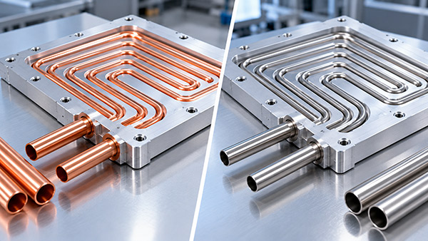 Copper Tube vs Stainless Steel Tube in an Aluminum Cold Plate