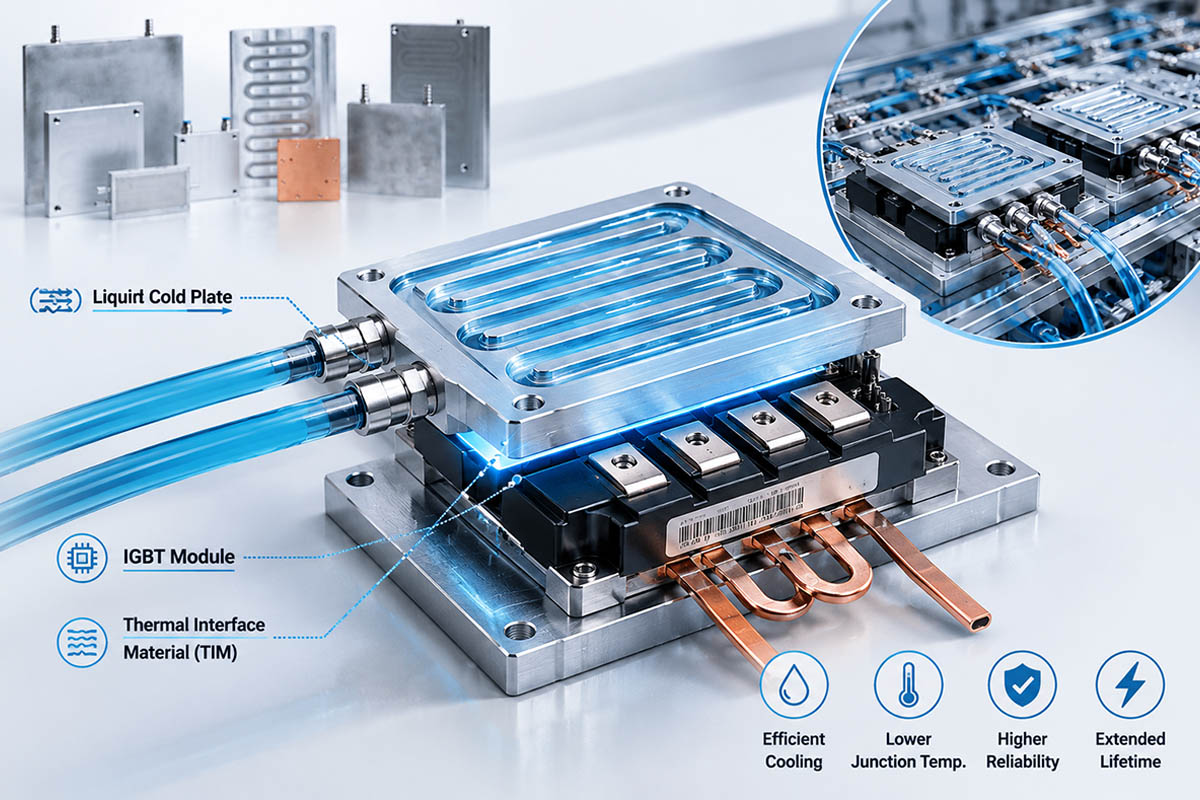 liquid cold plates for igbt modules