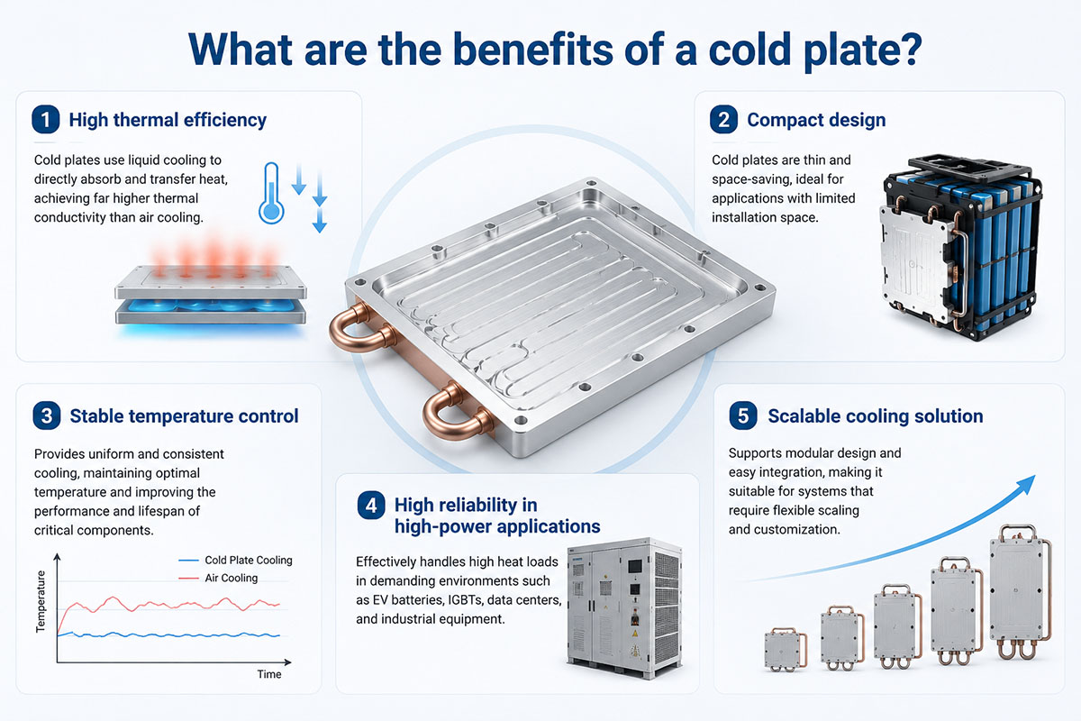 What are the benefits of a cold plate?