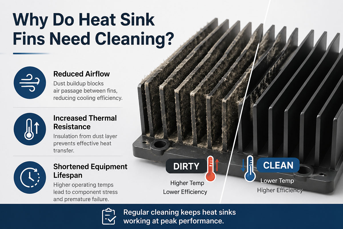 Why Do Heat Sink Fins Need Cleaning?
