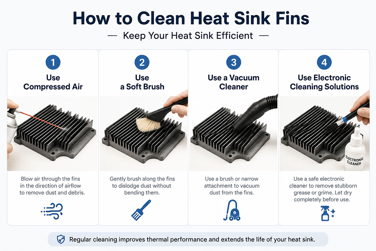 How to Clean Heat Sink Fins?
