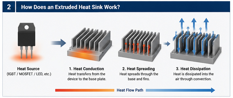 How Does an Extruded Heat Sink Work