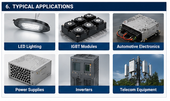 Applications of Cold Forged Heat Sinks