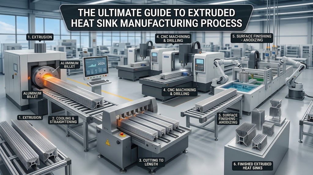 extruded heat sink process