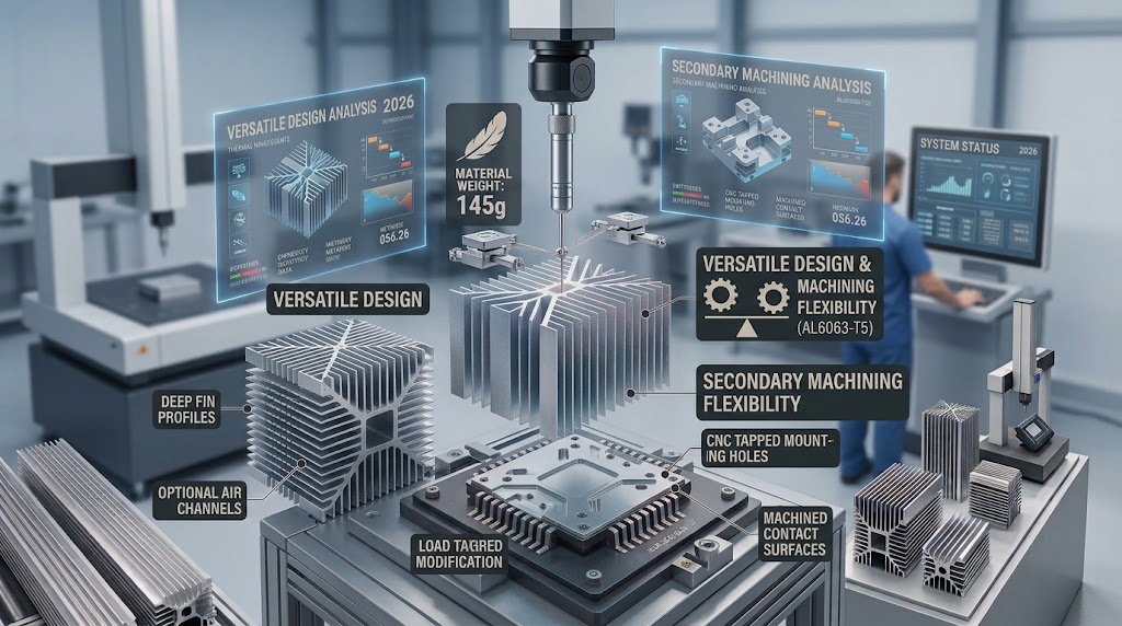 Versatile Design and Secondary Machining Flexibility