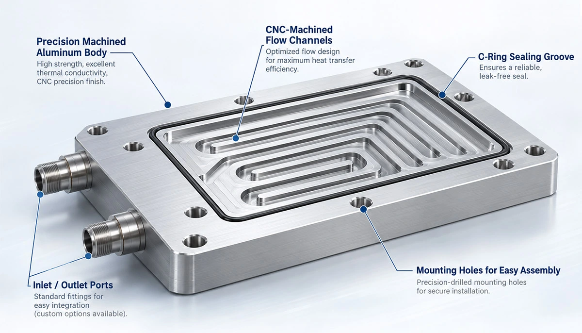 CNC Machined Liquid Cold Plate CNC Machined Liquid Cold Plate